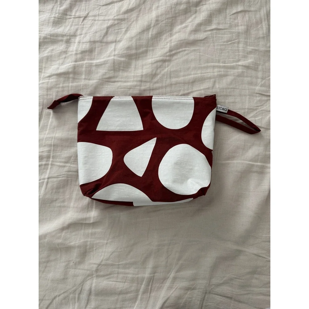 Storq Kit Bag Geometric Abstract Nylon Zipper Pouch Organizer